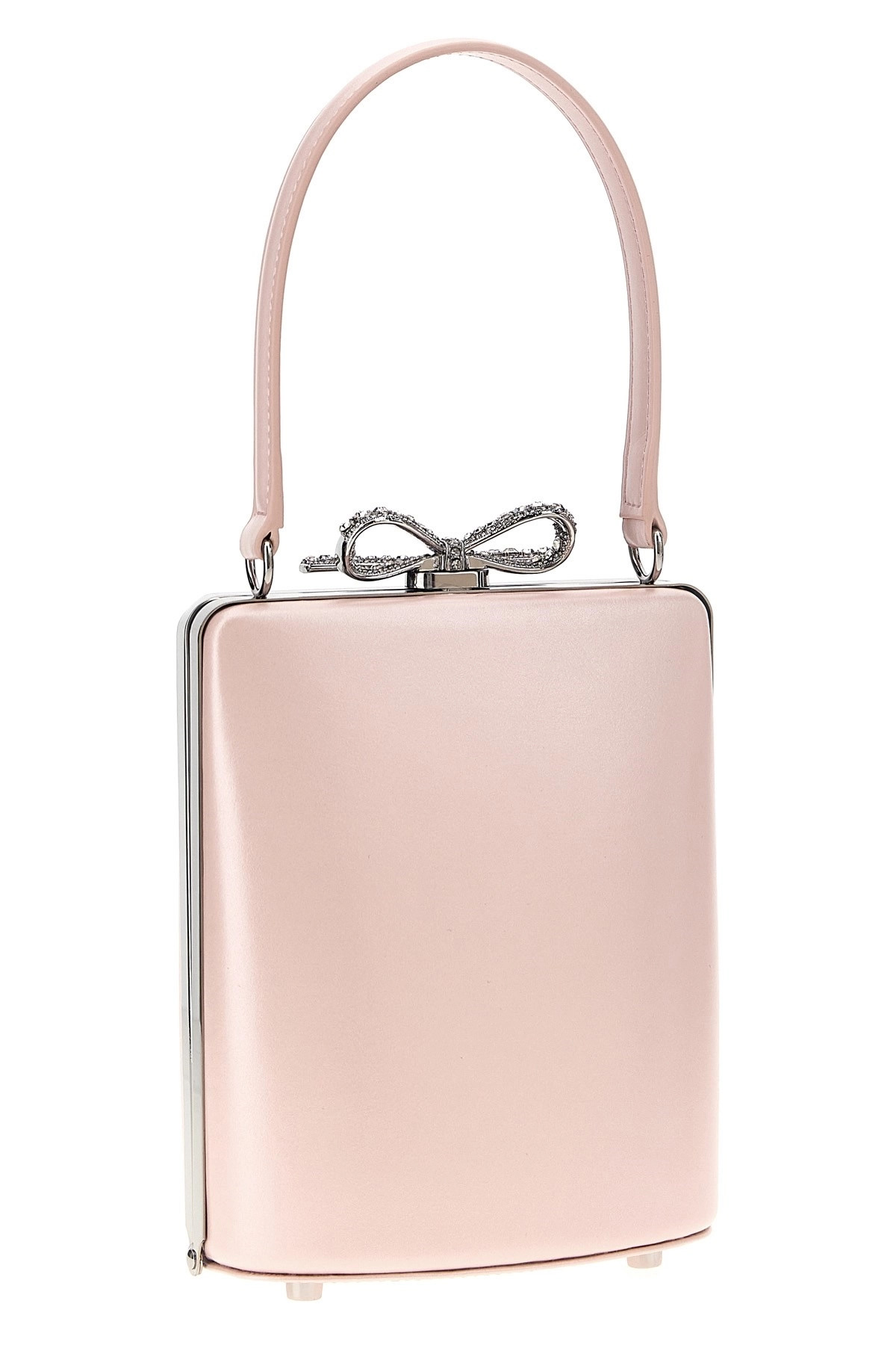 'Pink Leather Mini Bow' handbag - 3