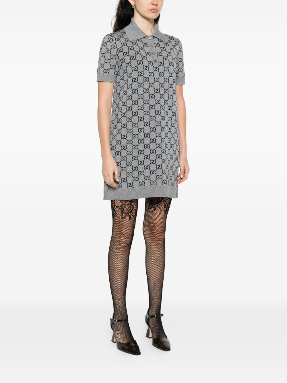 GG-pattern mini dress - 3