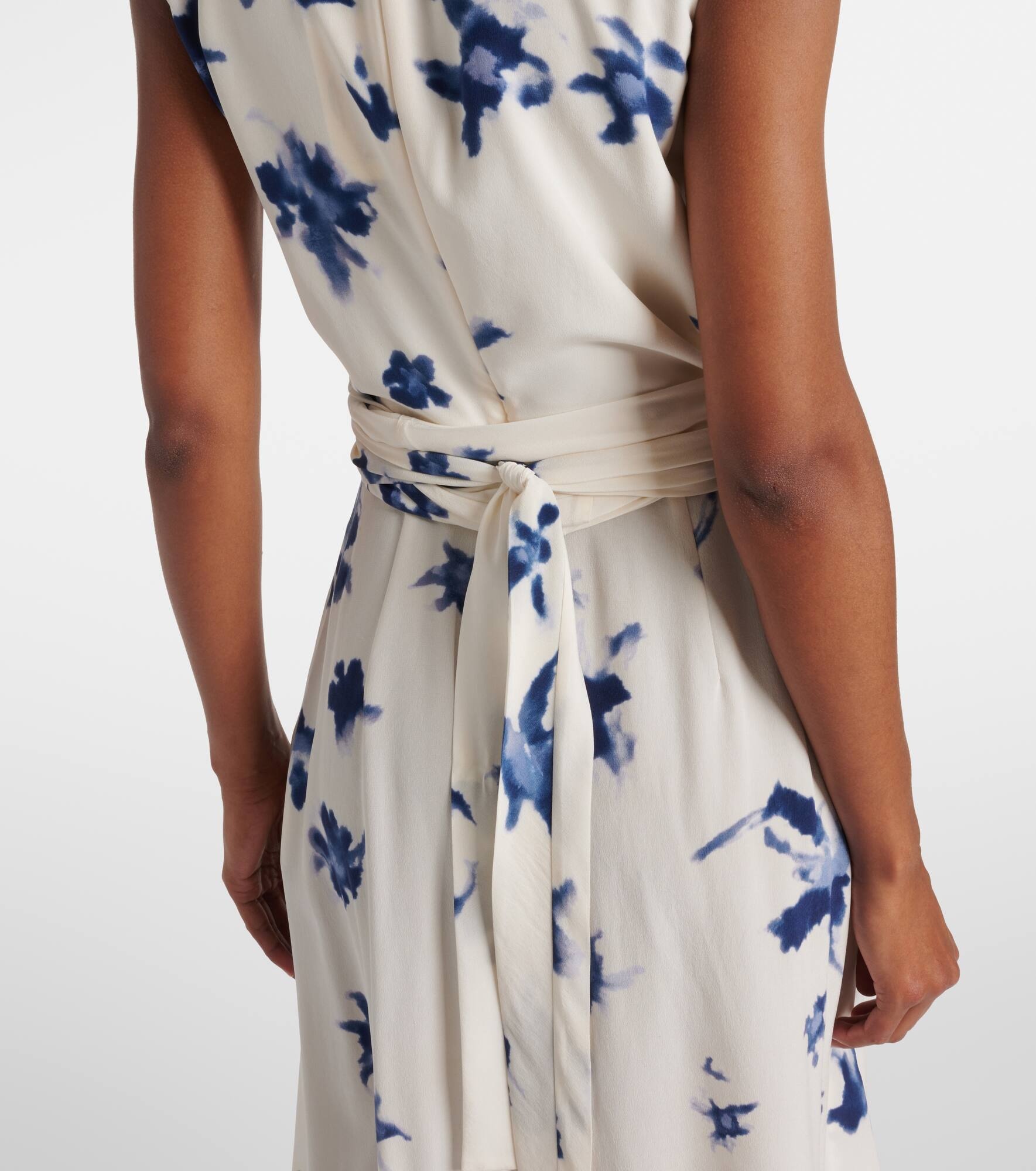 Penny floral silk wrap dress - 6