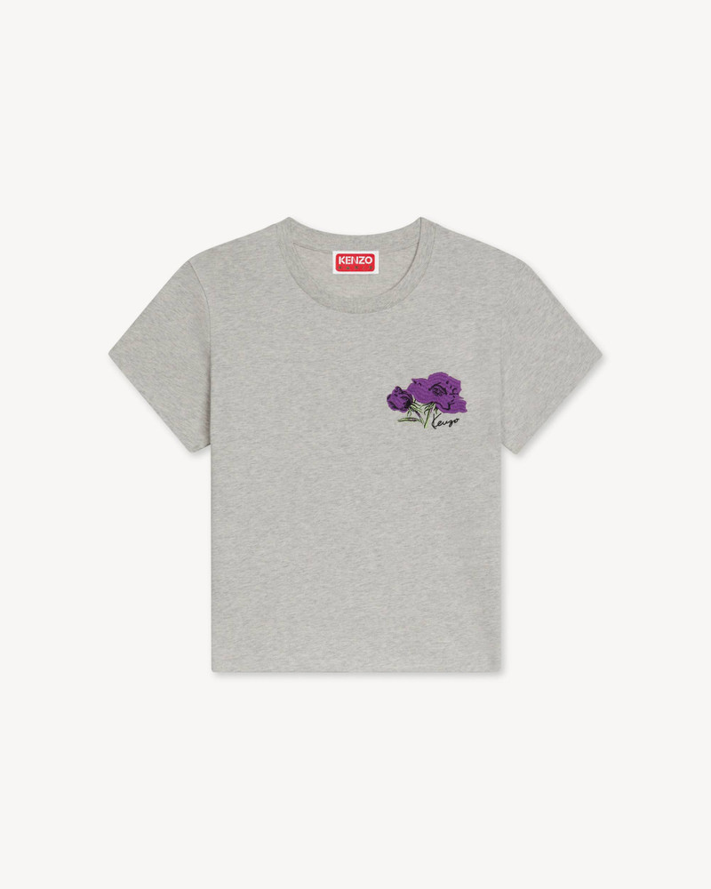 'KENZO Pop Rose' embroidred T-shirt in cotton 1