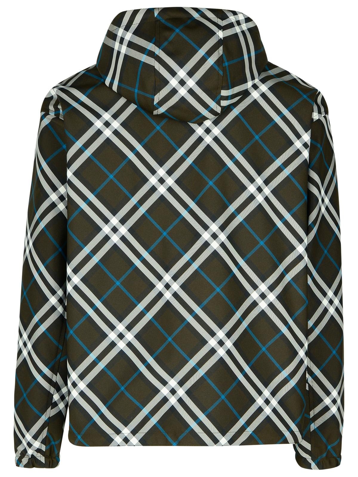 Burberry 'Check' Reversible Green Polyester Jacket Man - 3