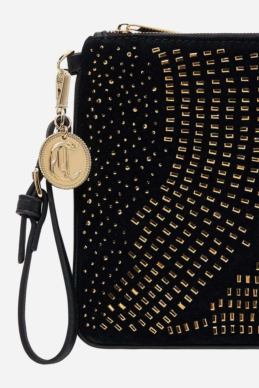 SUEDE ZIP TOP CLUTCH - 2