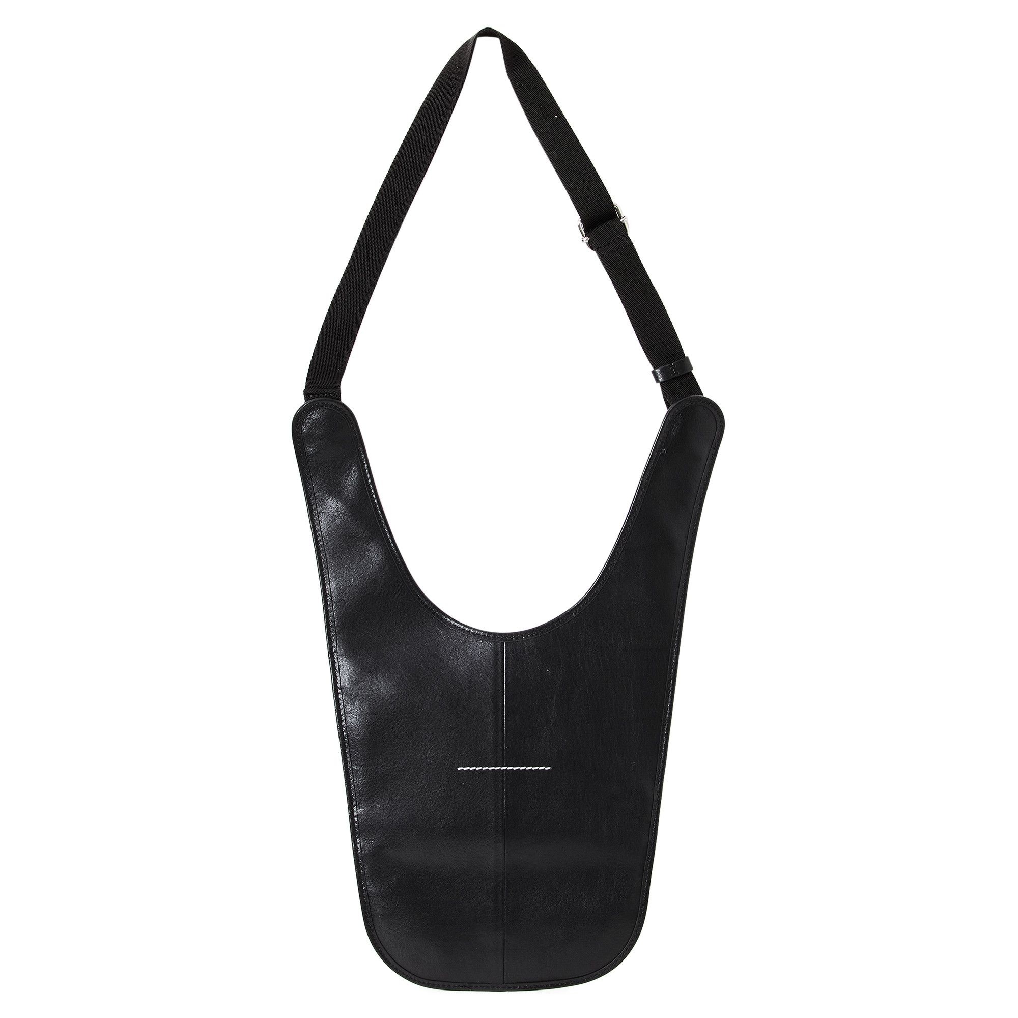 MM6 Maison Margiela Flat Saddle Mini Bag 'Black' - 2