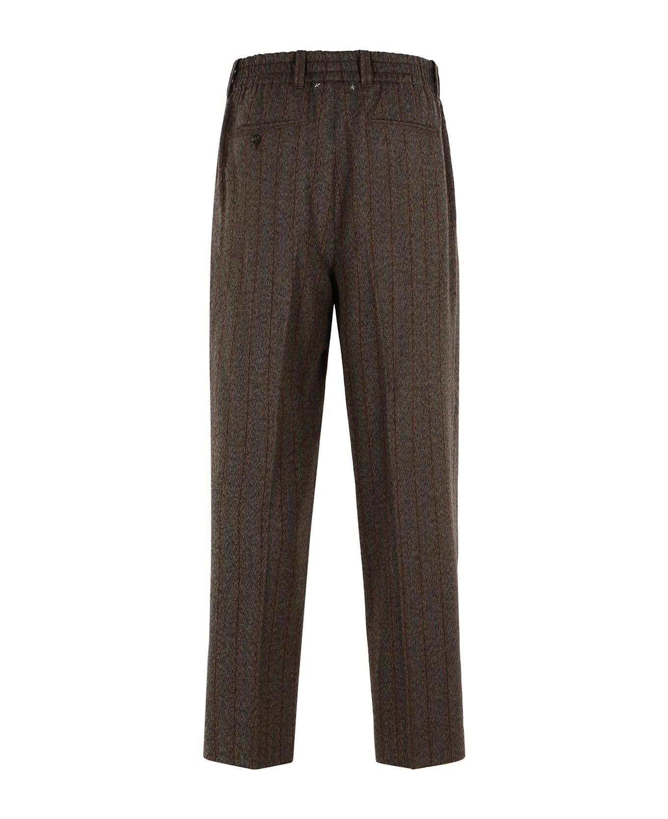 Brown Virgin Wool Trousers - 3