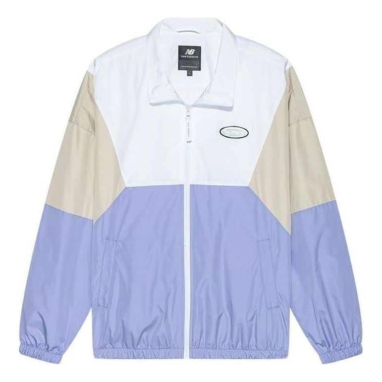 New Balance Sport Woven Jacket 'White Purple Beige' 5AC17123-DV - 1