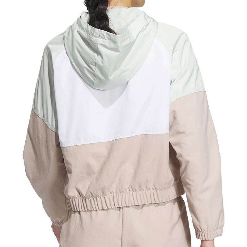(WMNS) adidas BBALL Jackets 'Beige White' IK3431 - 3