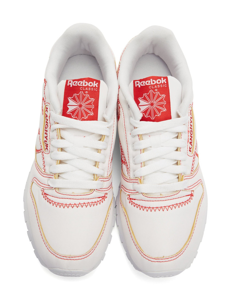White Reebok Classic Edition Sneakers 5
