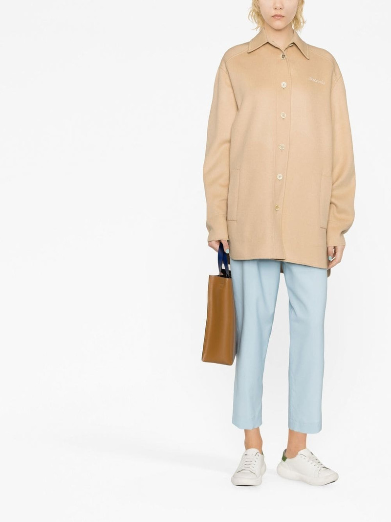 Marni logo-embroidered shirt jacket outlook