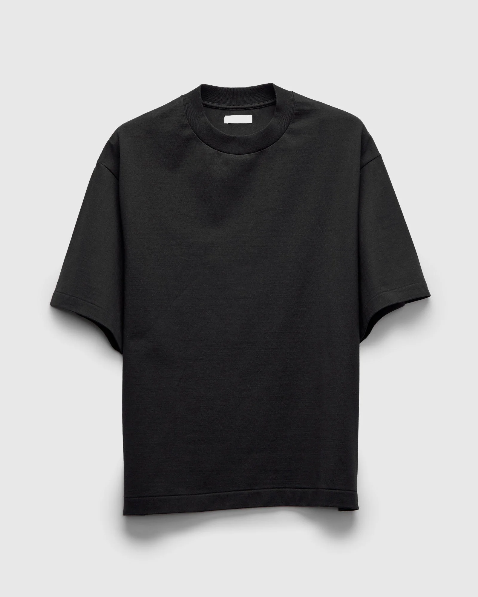 Suvin Supima Cotton Half Sleeve T-Shirt in Ink Black - 1