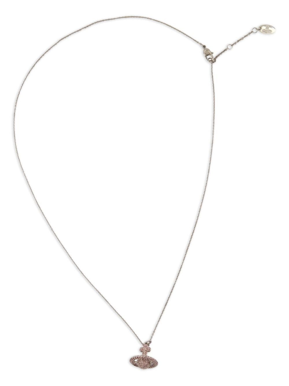 crystal-embellished Orb necklace - 1
