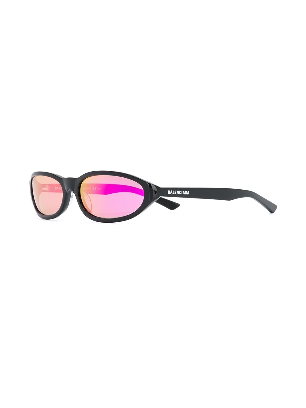 narrow oval-frame sunglasses - 2