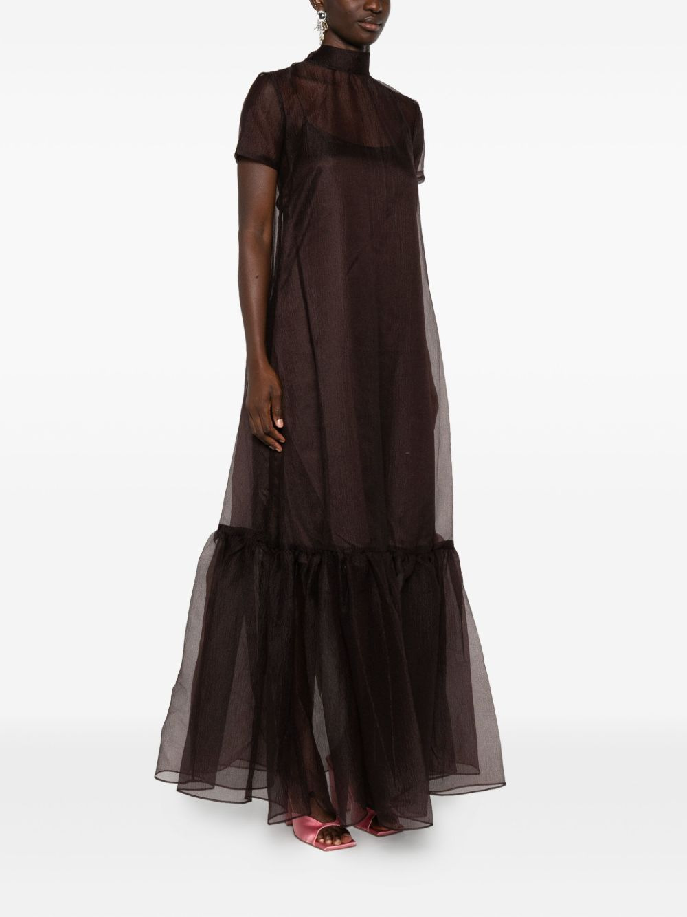 semi-sheer dress - 3
