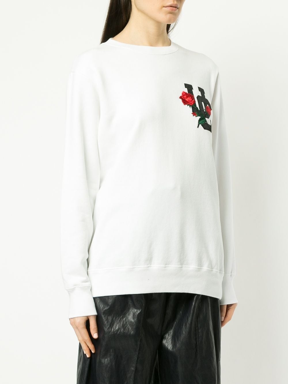 UNDERCOVER embroidered rose sweatshirt | REVERSIBLE