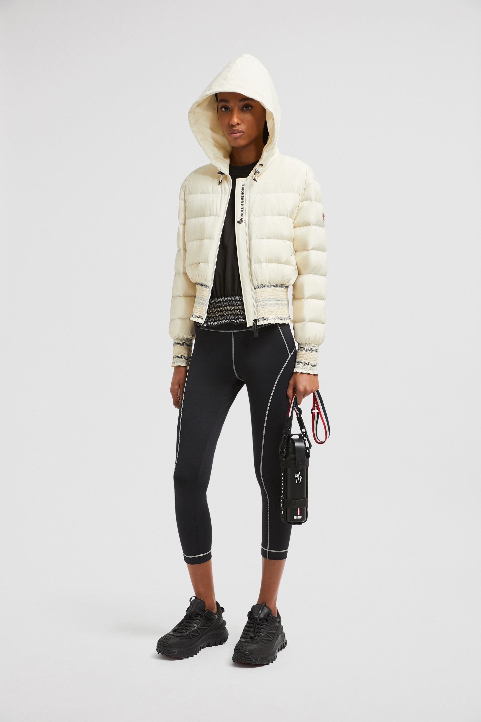Jeypore Embroidered Hooded Short Down Jacket - 2