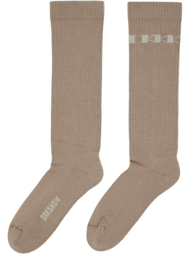 Rick Owens DRKSHDW Gray Concordians Knee High Socks outlook