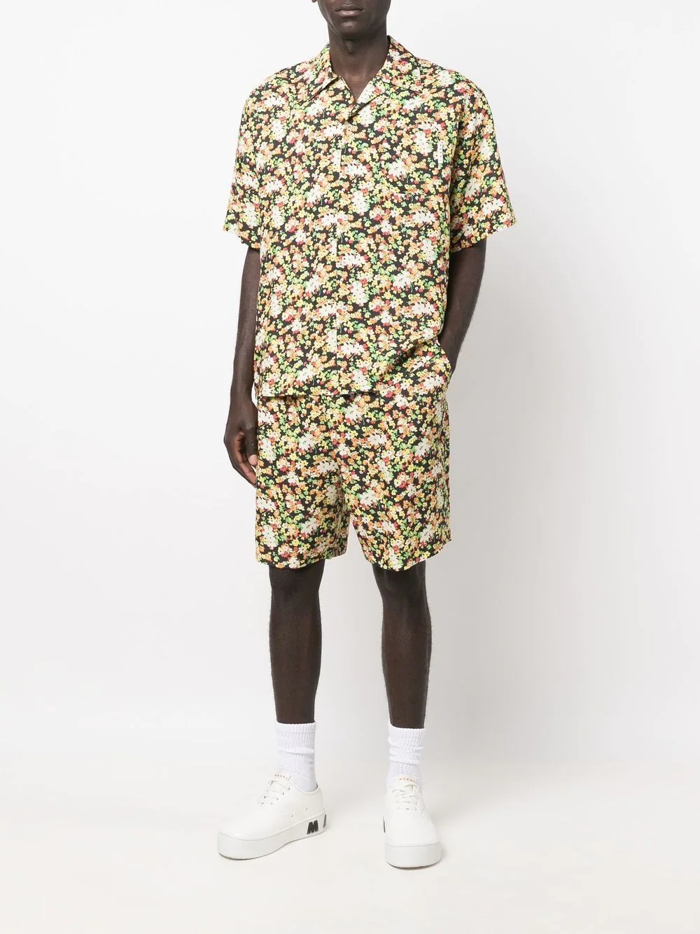 floral short-sleeve shirt - 2