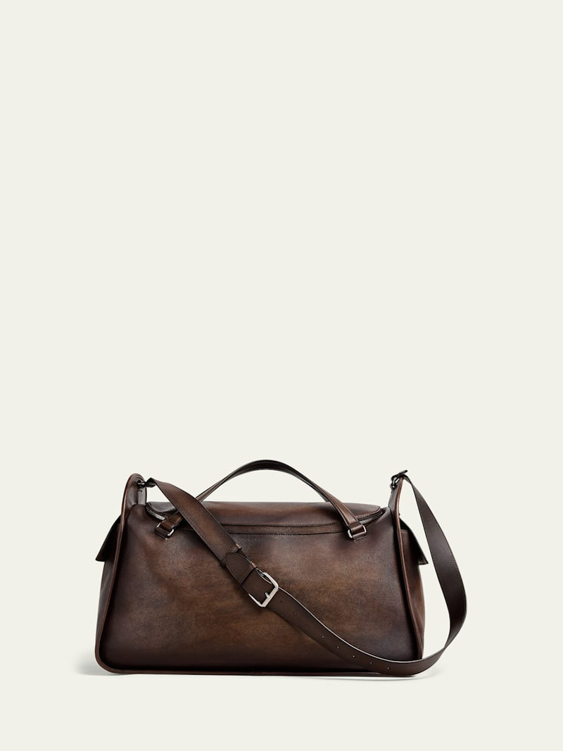 Berluti Men's Periple Leather Weekender Bag outlook