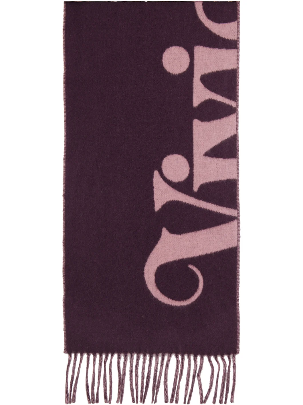 Purple Wool Scarf - 1