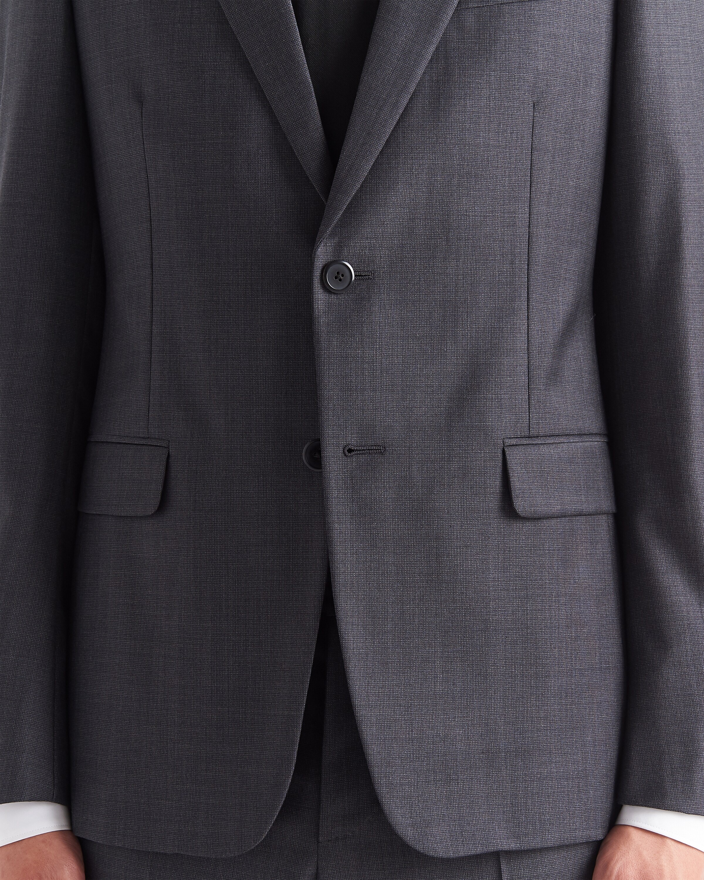 Single-breasted wool suit - 4