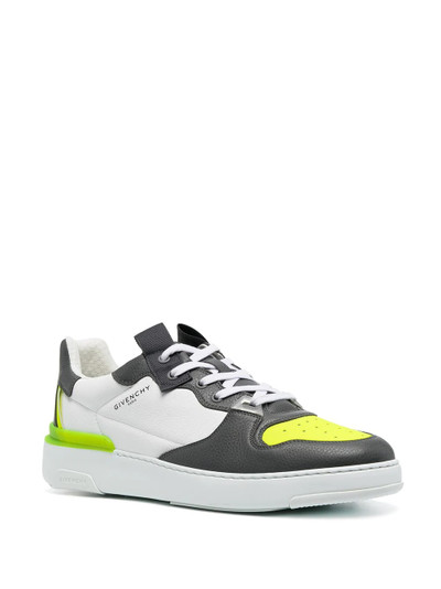 Givenchy panelled lace-up sneakers outlook