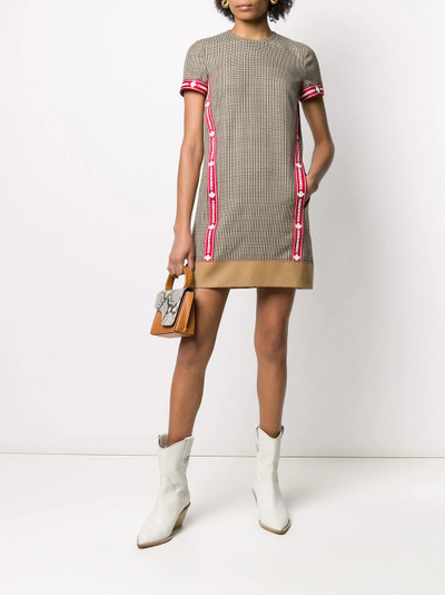 DSQUARED2 check patterned sports T-shirt dress outlook