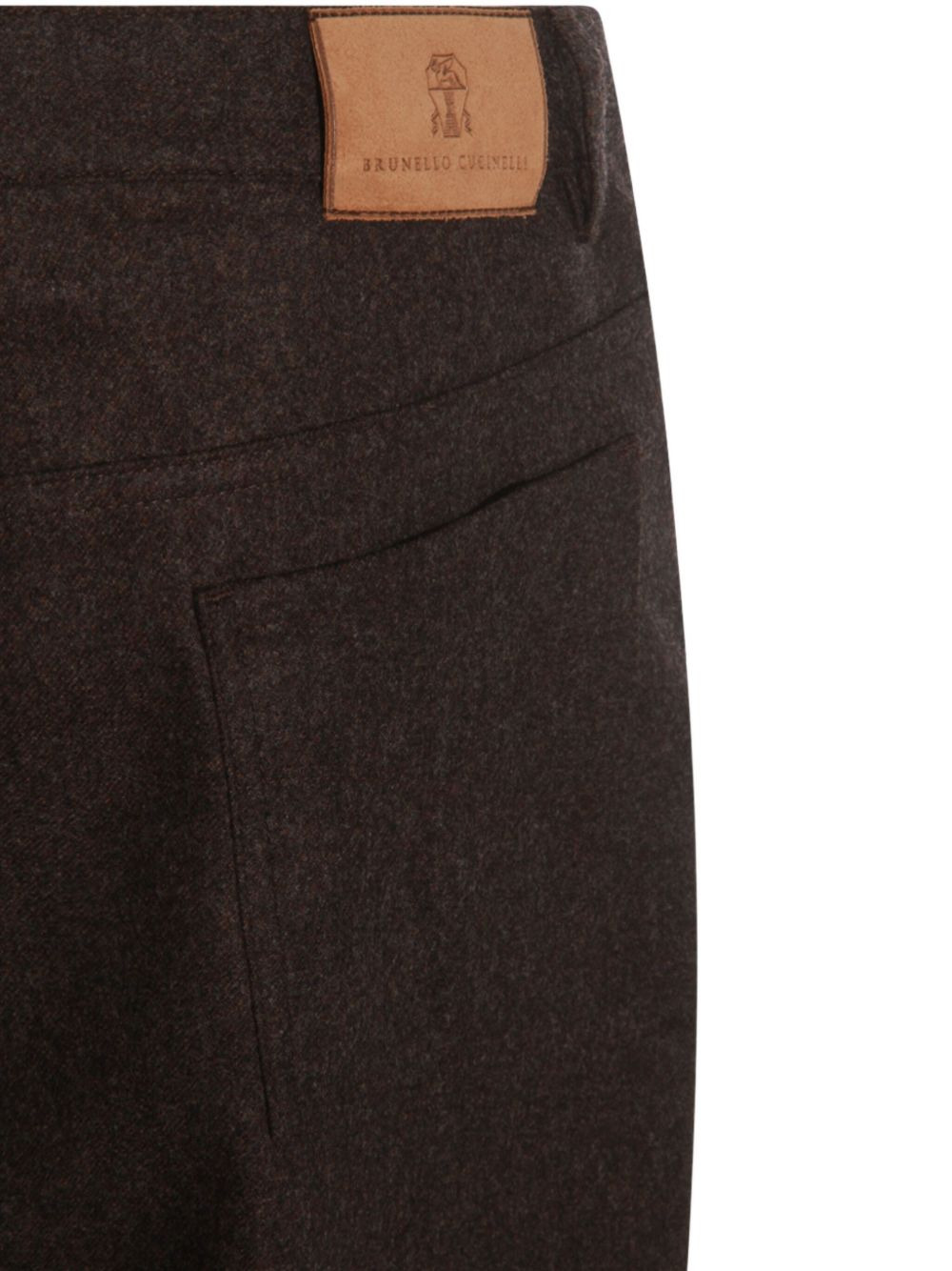 embroidered-pocket trousers - 4
