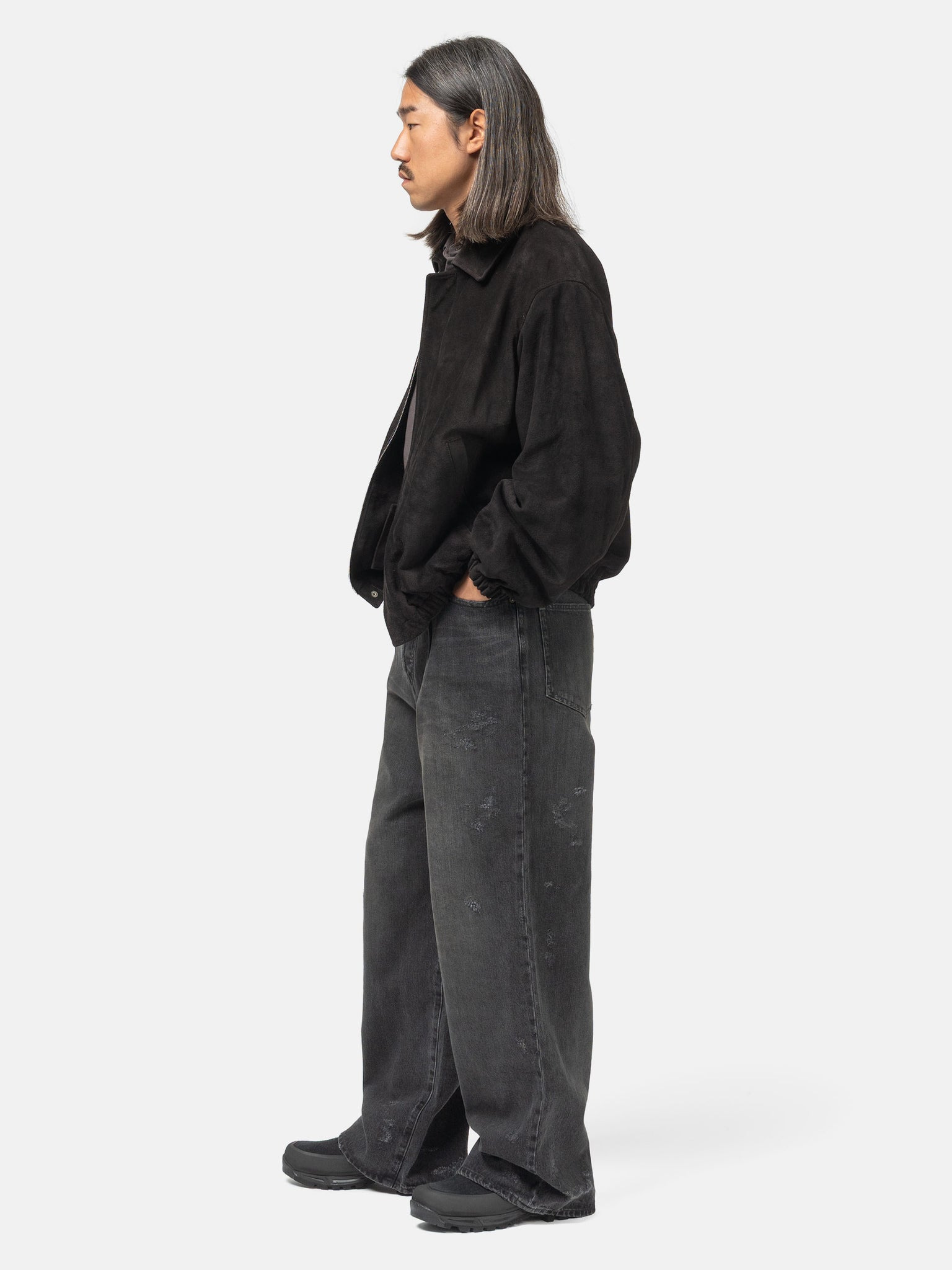 Baggy Denim Jeans Black - 3