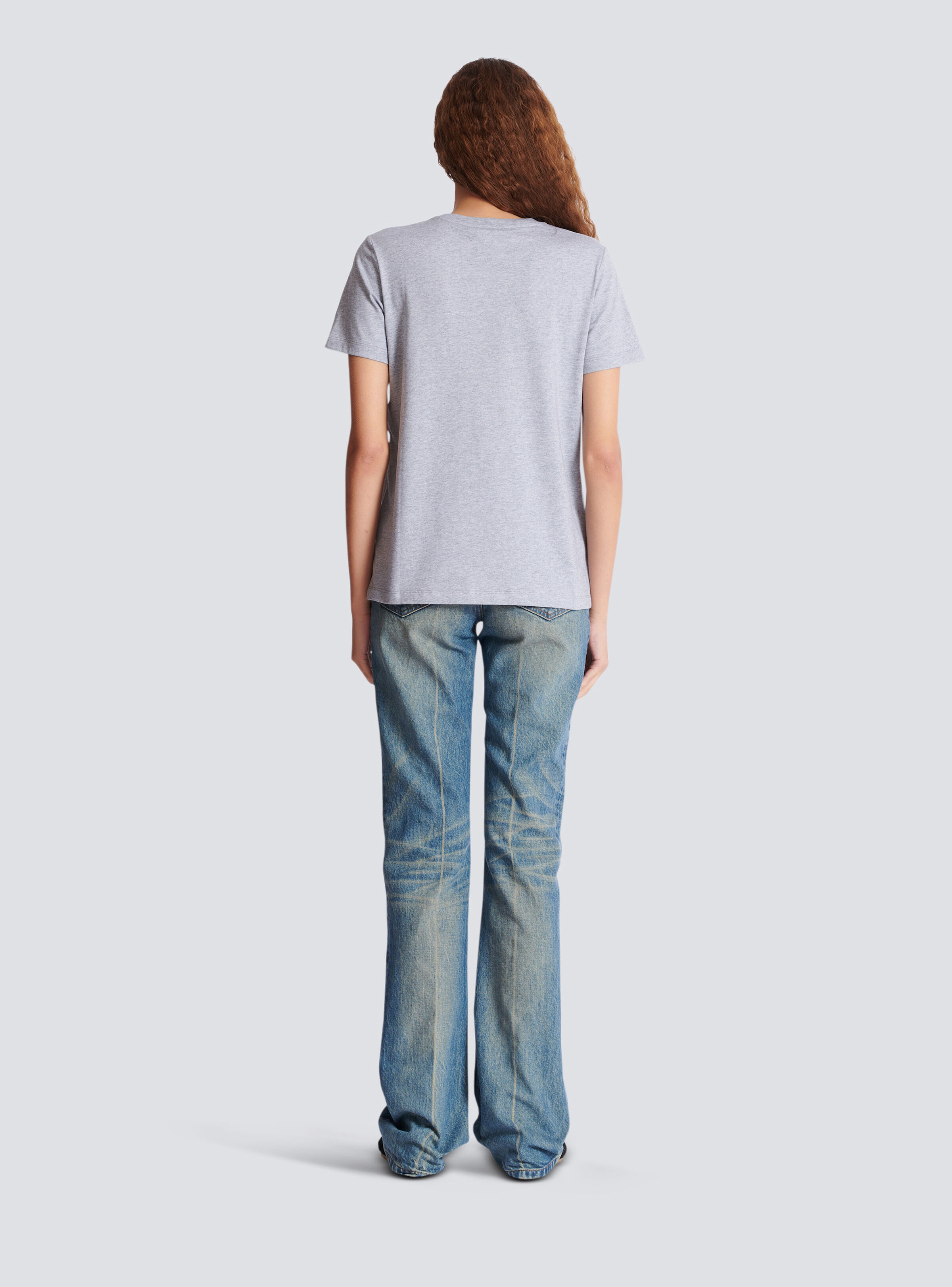 T-shirt with Balmain print - 4