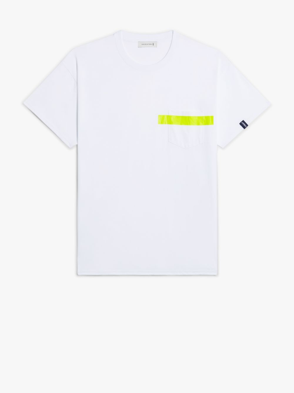 WHITE X YELLOW COTTON T-SHIRT | GJM-206 - 1