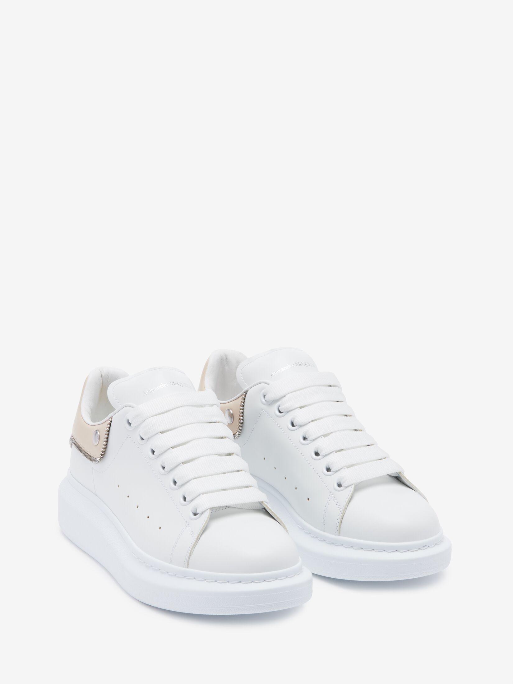 Women's Oversized Sneaker in White/oat - 2