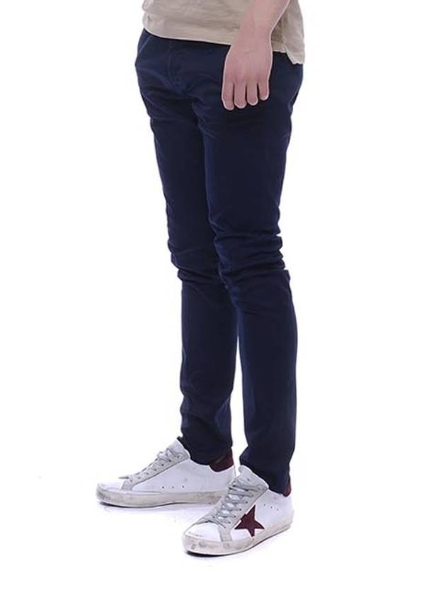 Men's Slim Fit Pants Navy - 1