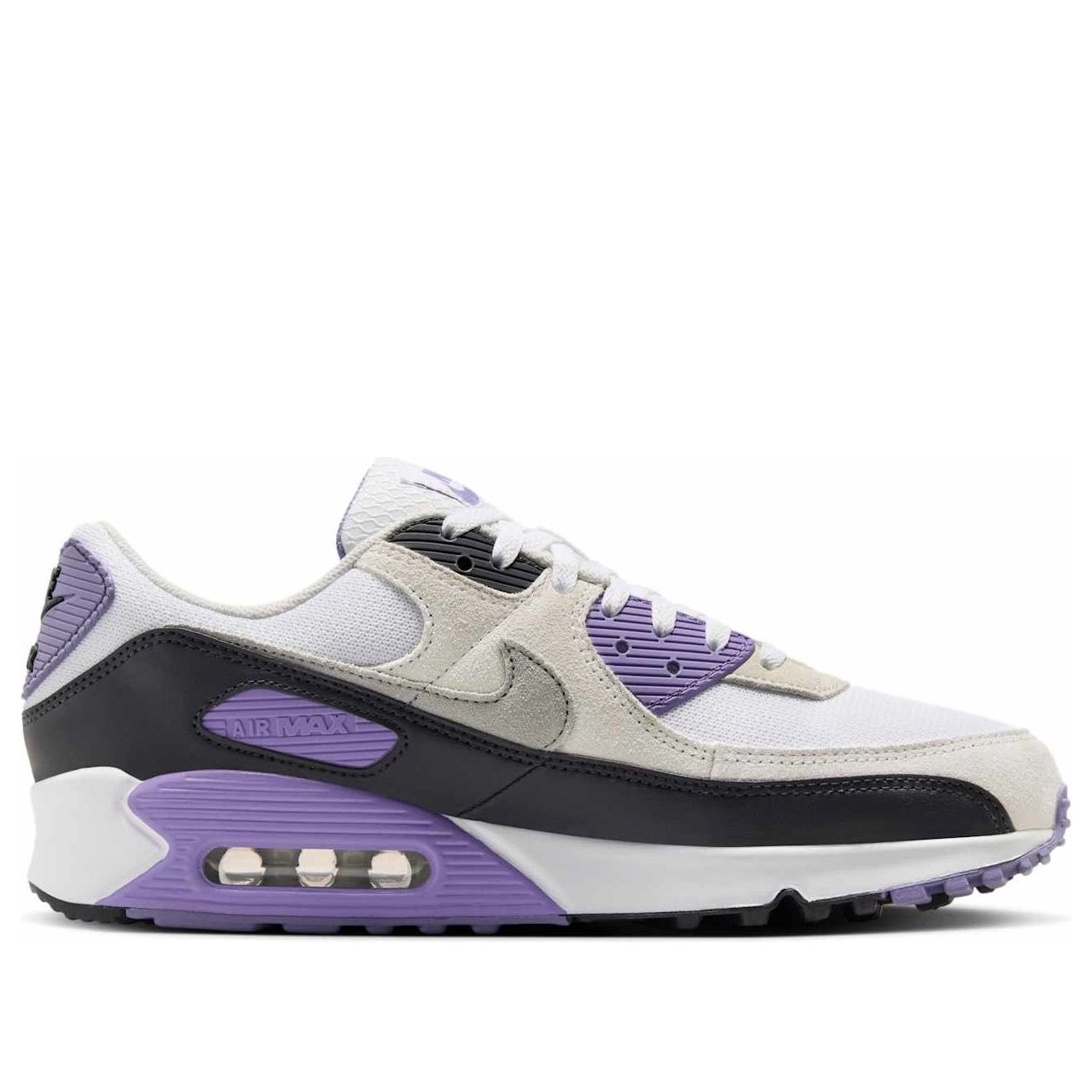 Nike Air Max 90 'White Dusty Amethyst Photon Dust Light Smoke Grey' DM0029-114 - 2