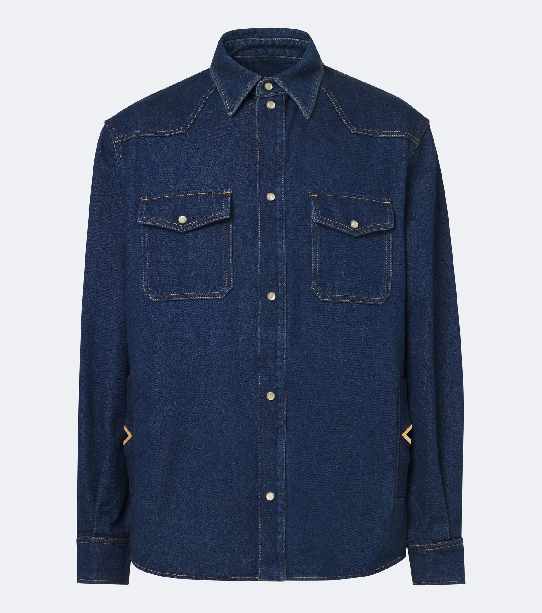 VGold denim Western shirt - 1