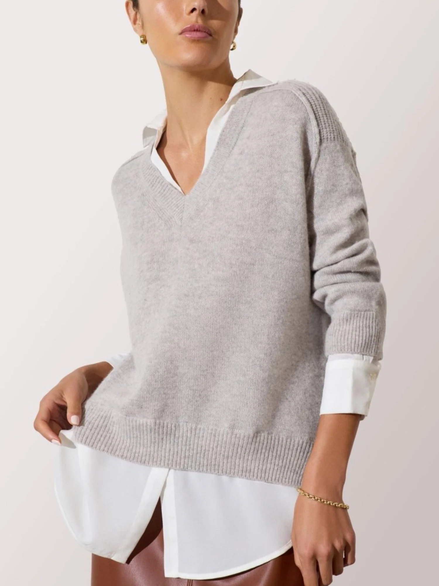The Looker Layered V-Neck - 1