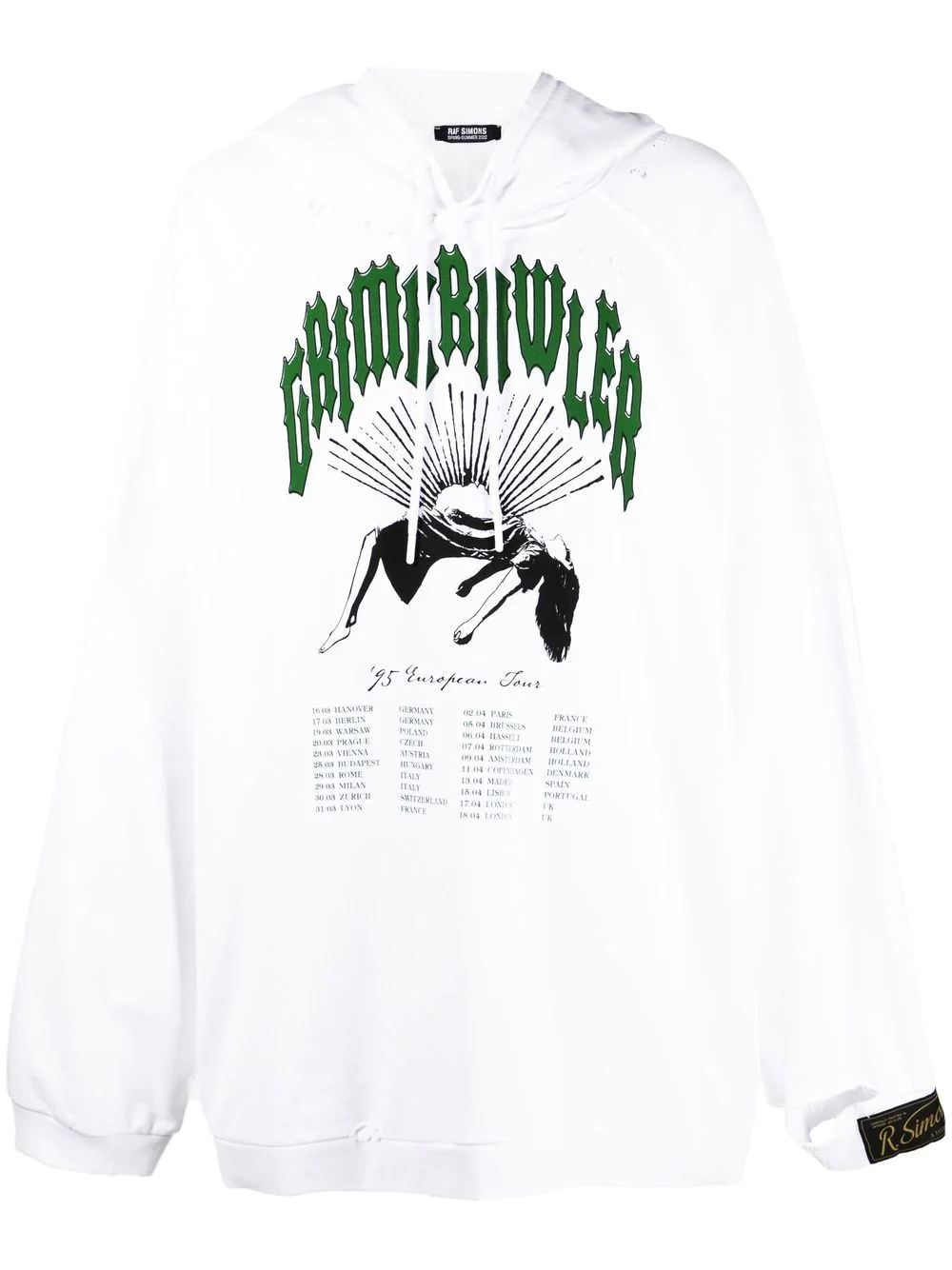 destroyed oversized hoodie - 1