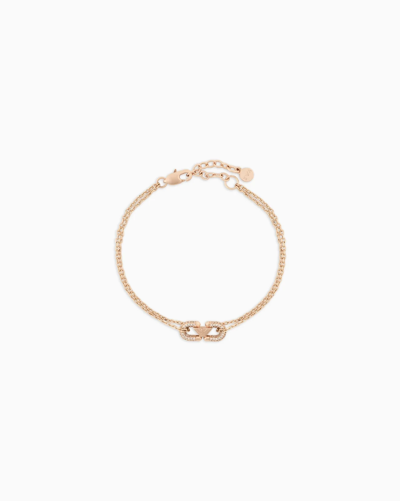 ROSE GOLD-TONE BRASS ID BRACELET - 1