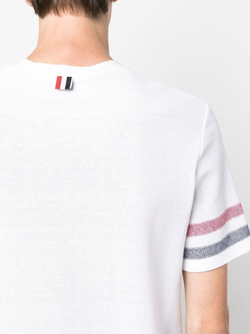 tri-colour striped knit T-shirt - 5