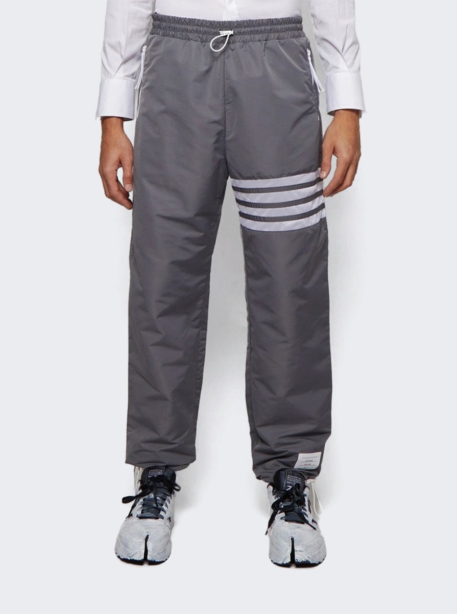 Track Pants With Mesh 4bar In Sustainable Ripstop Medium Grey - 5