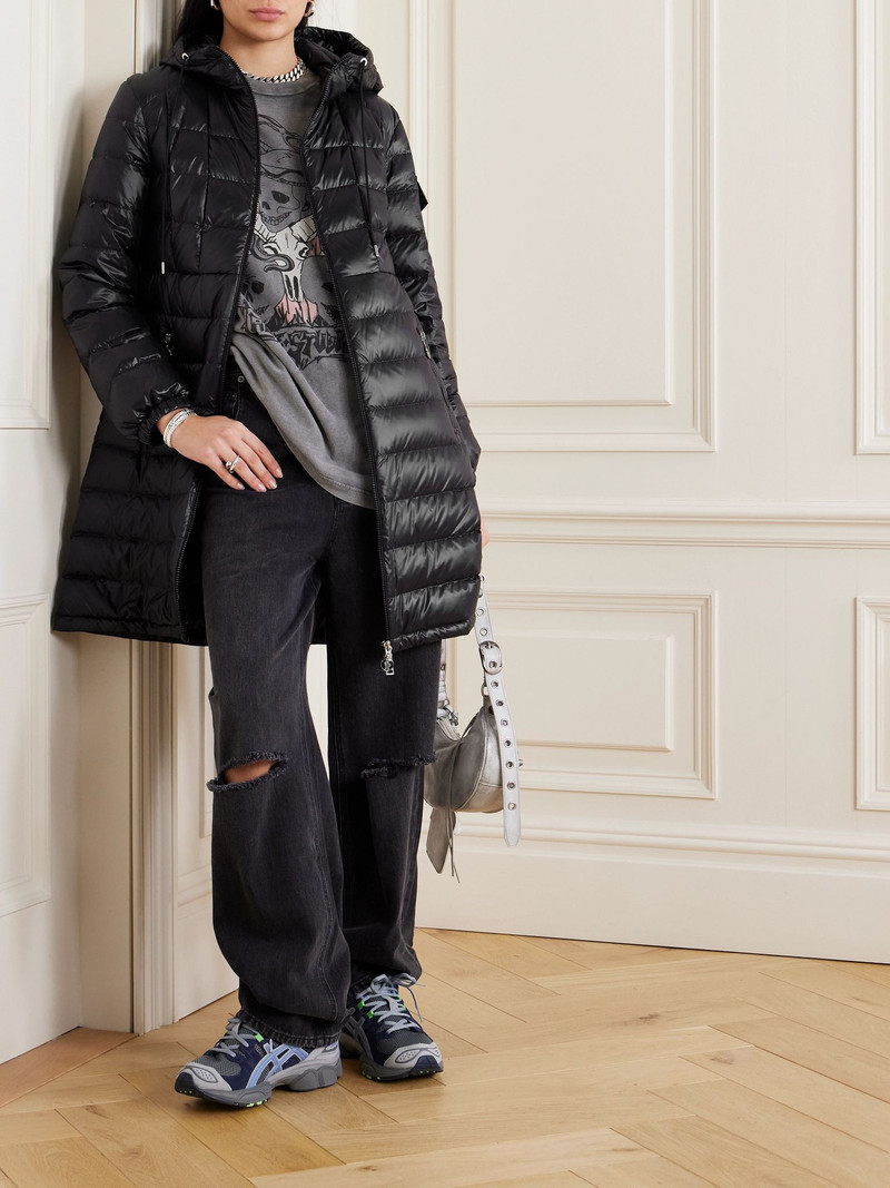 Moncler Amintore quilted shell hooded down parka Black outlook