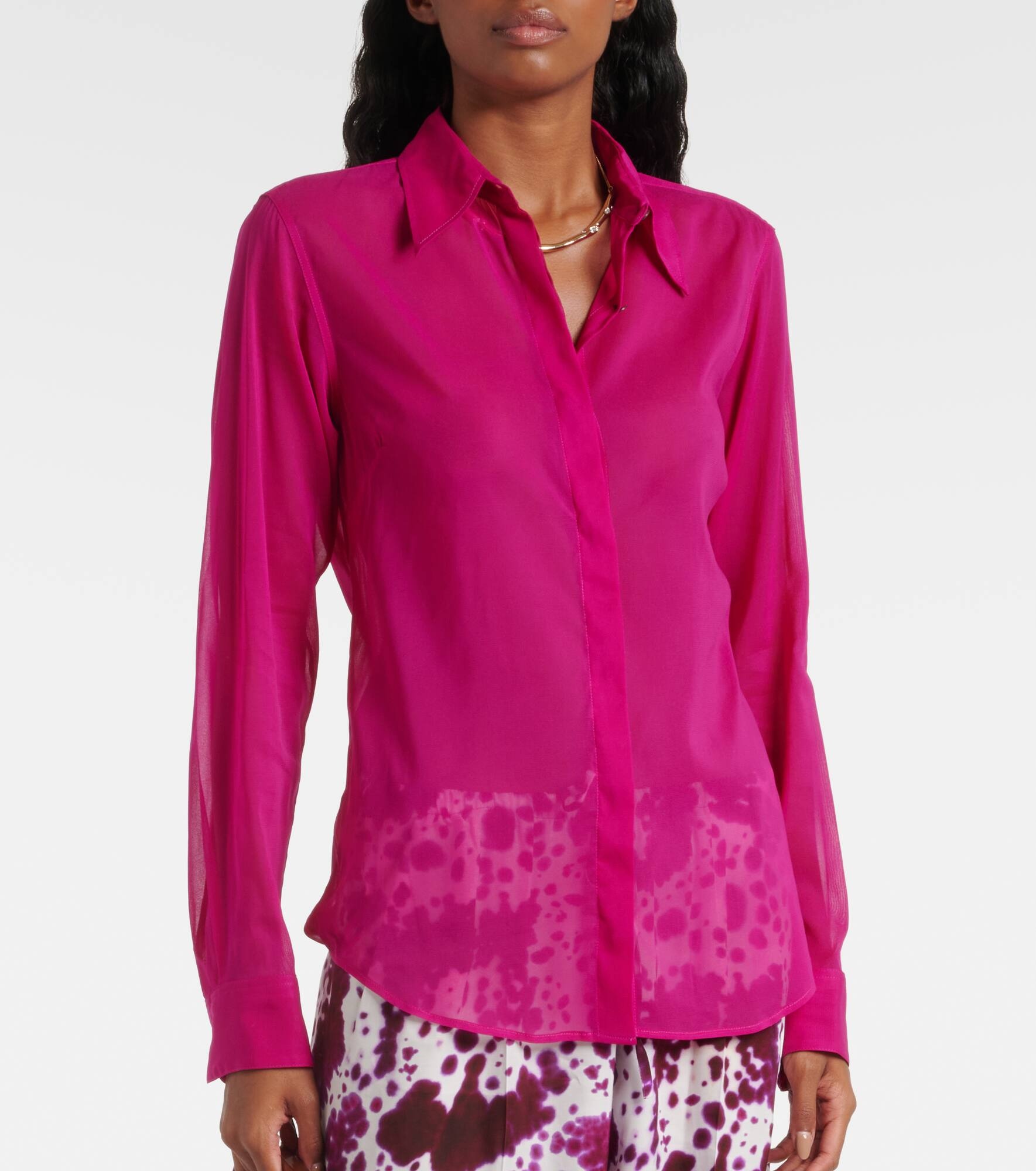 Silk-blend shirt - 6