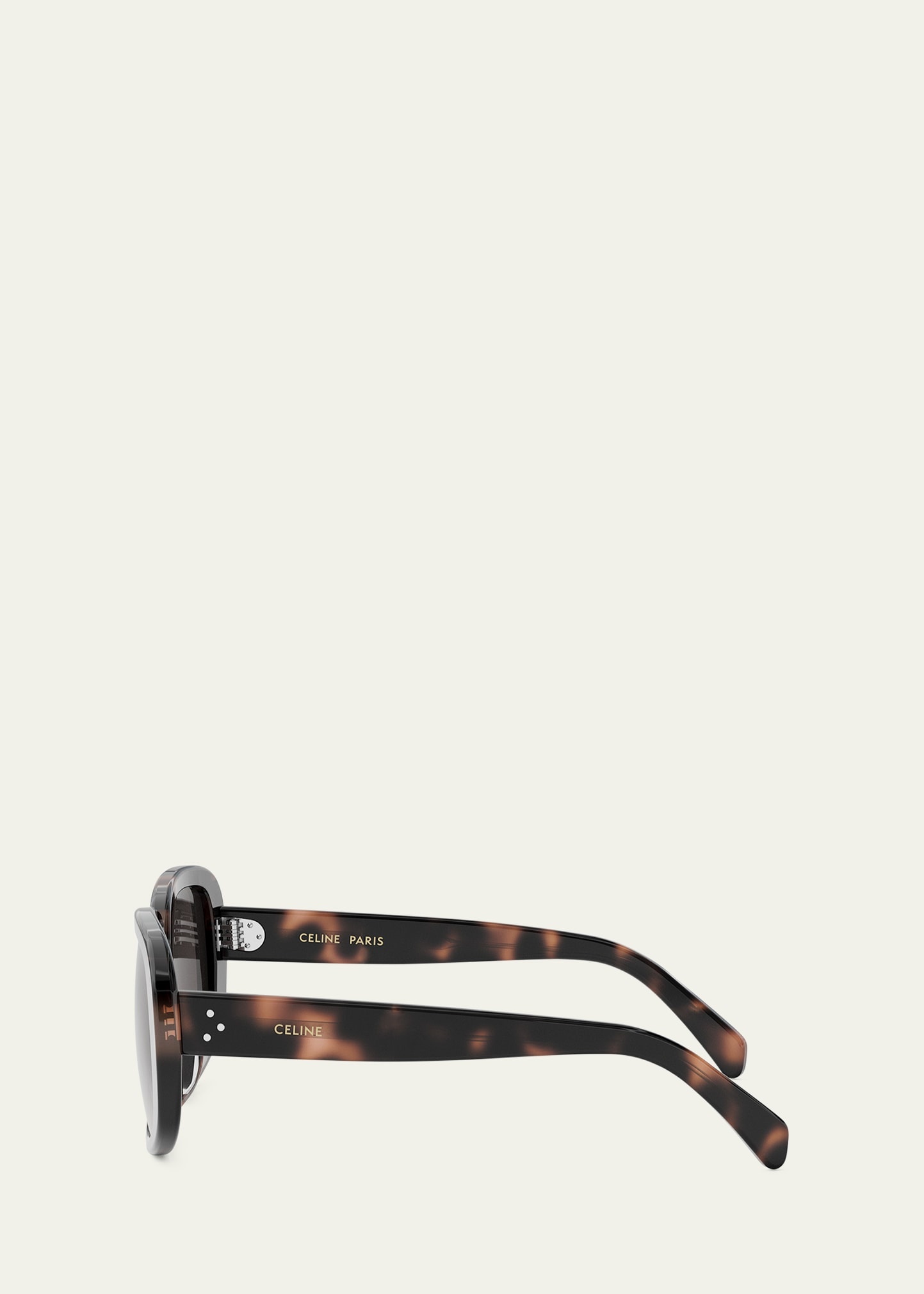 Bold 3 Dots Acetate Shield Sunglasses - 3