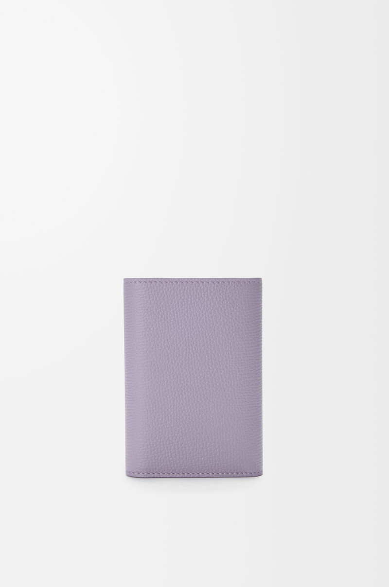 Anagram small vertical wallet in pebble grained calfskin 4