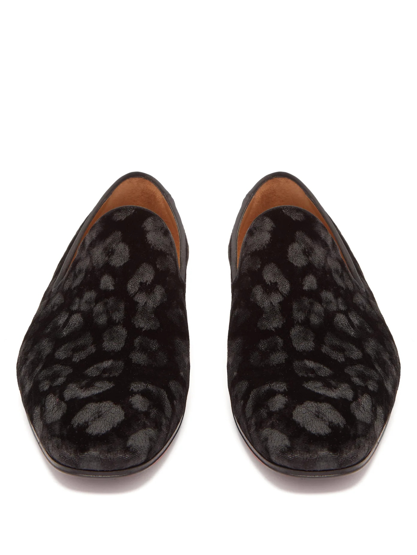 Captain Colonnaki leopard-jacquard velvet loafers - 5