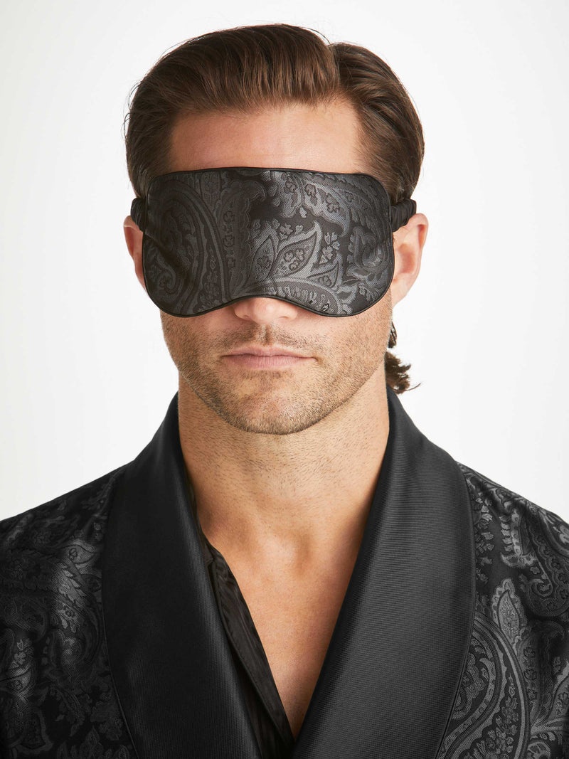 Eye Mask Verona 67 Silk Satin Black - 6