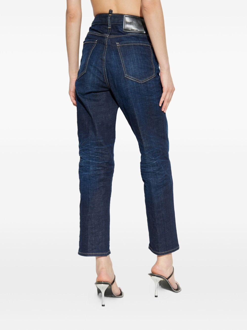 logo-plaque jeans - 4