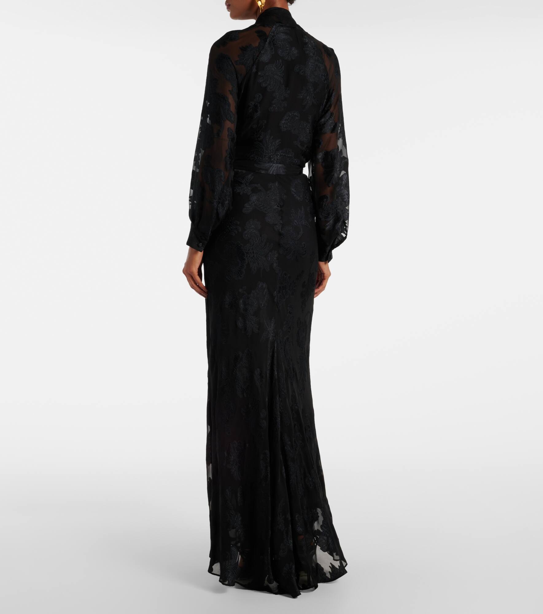 Paisley satin maxi skirt - 3