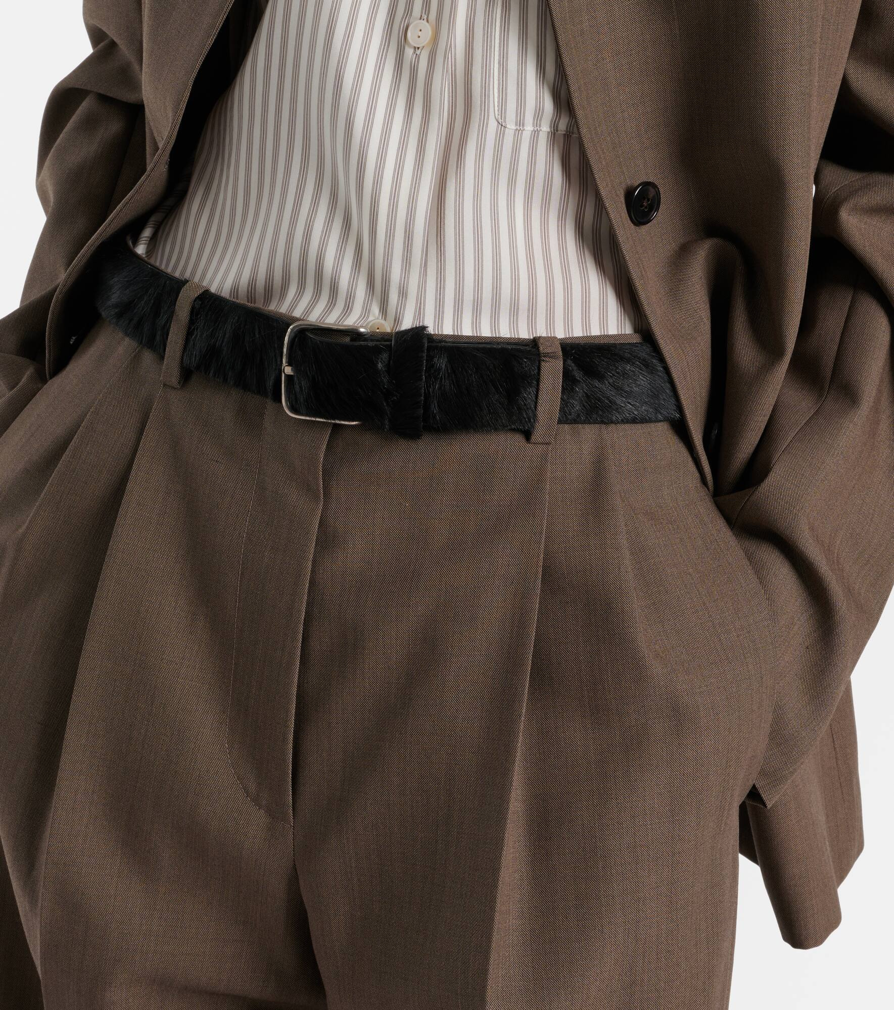 Calf hair belt - 2