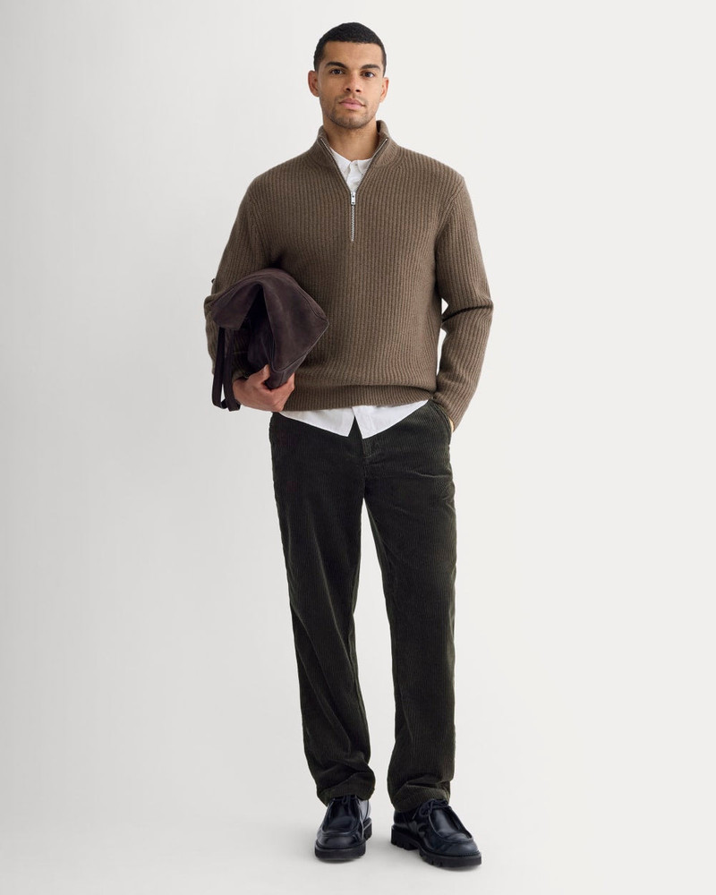 THE FELTED MERINO HALF-ZIP SWEATER 3