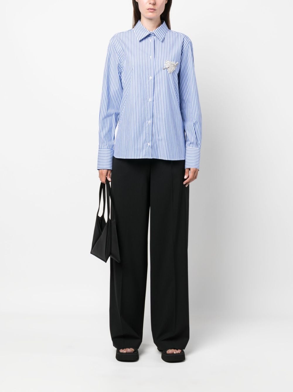 wide-leg high-waist trousers - 2