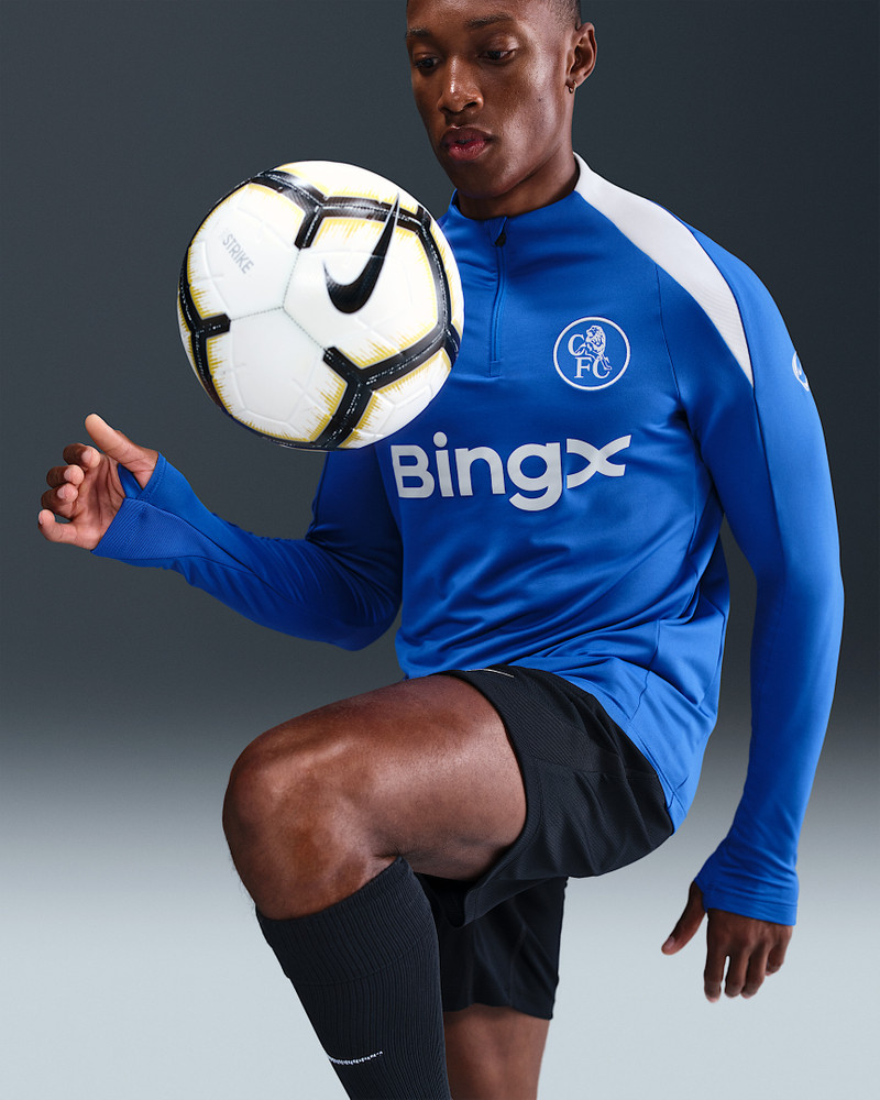 Chelsea FC Strike Third Men's Nike Dri-FIT Total 90 Soccer Knit Drill Top 3